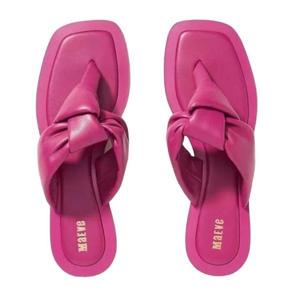 Anthropologie Maeve Puffy Knotted Sandals Size 8